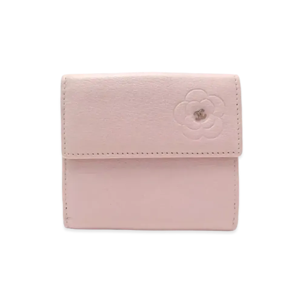 CHANEL Camellia W Hook Wallet "Pink"