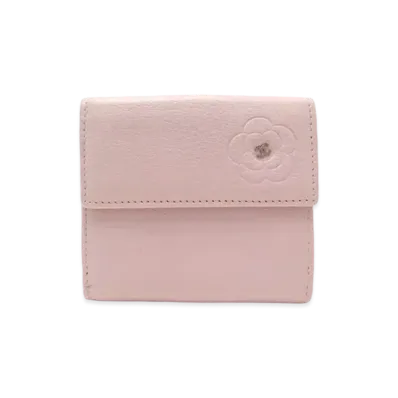 CHANEL Camellia W Hook Wallet "Pink"
