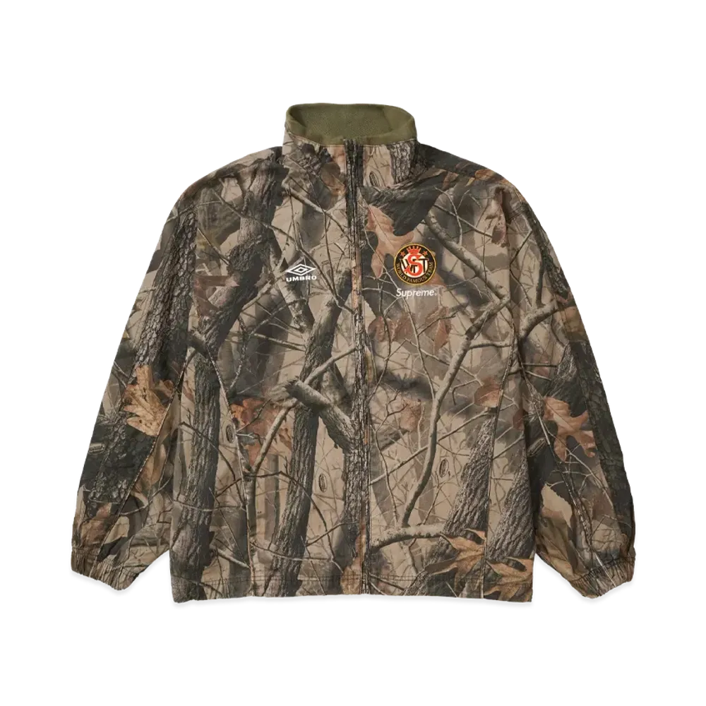 Supreme x Umbro Cotton Ripstop Track Jacket (26SS) "Realtree Hardwoods Camo"
