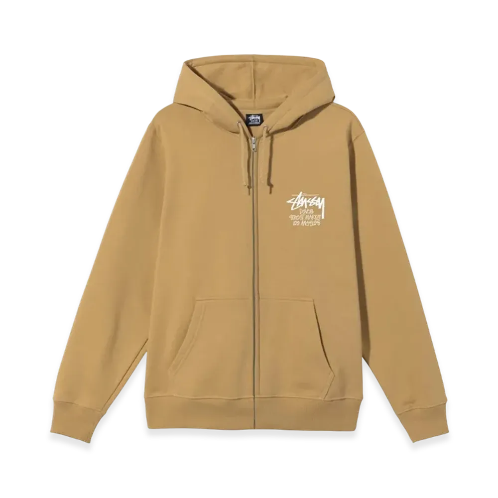 Stussy Stock DSM Los Angeles Zip Hoodie 2021 "Khaki"