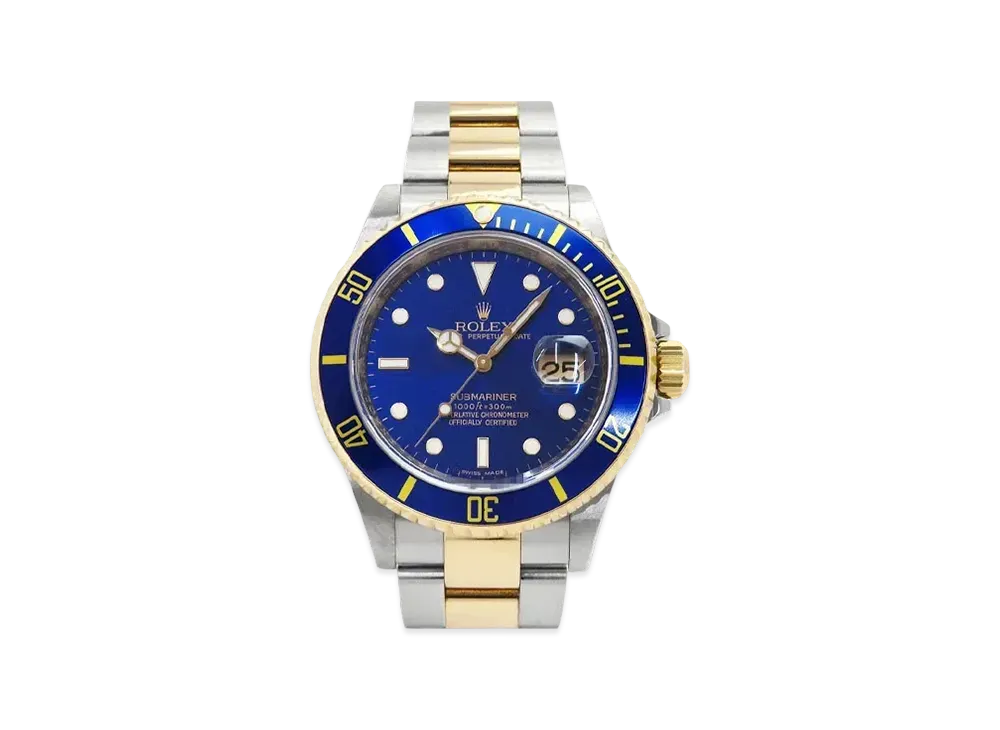 ROLEX Submariner Date "Blue/Stainless Steel/Yellow Gold" 16613LB