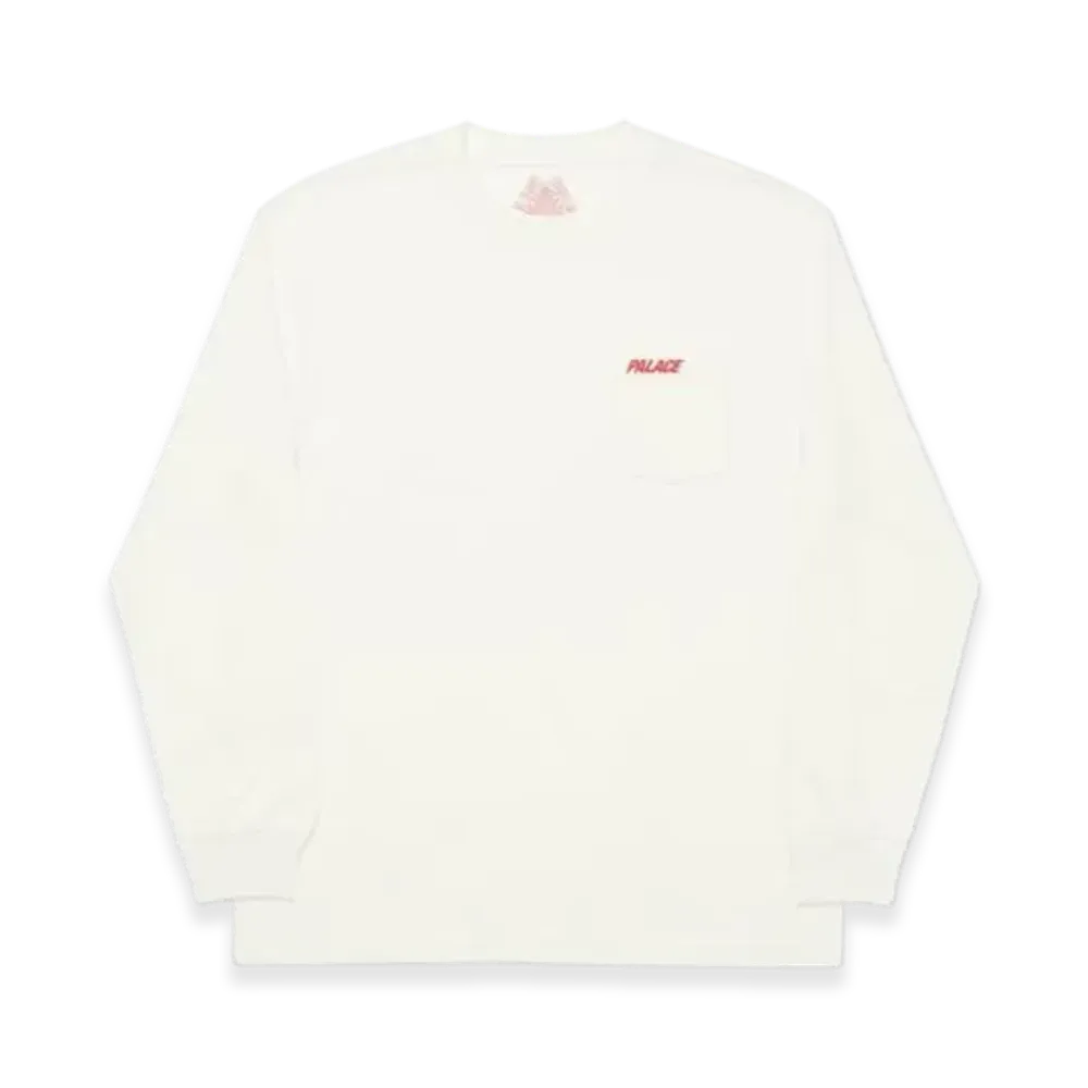 PALACE Classic Pocket Longsleeve "White"