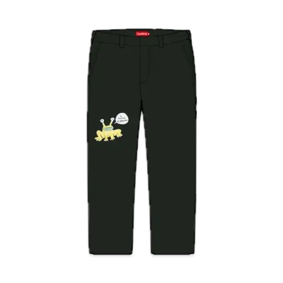 Supreme Daniel Johnston Embroidered Work Pant "Black"