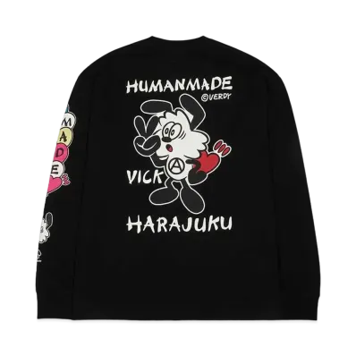 HUMAN MADE VICK LONG SLEEVE T-SHIRT "Black"