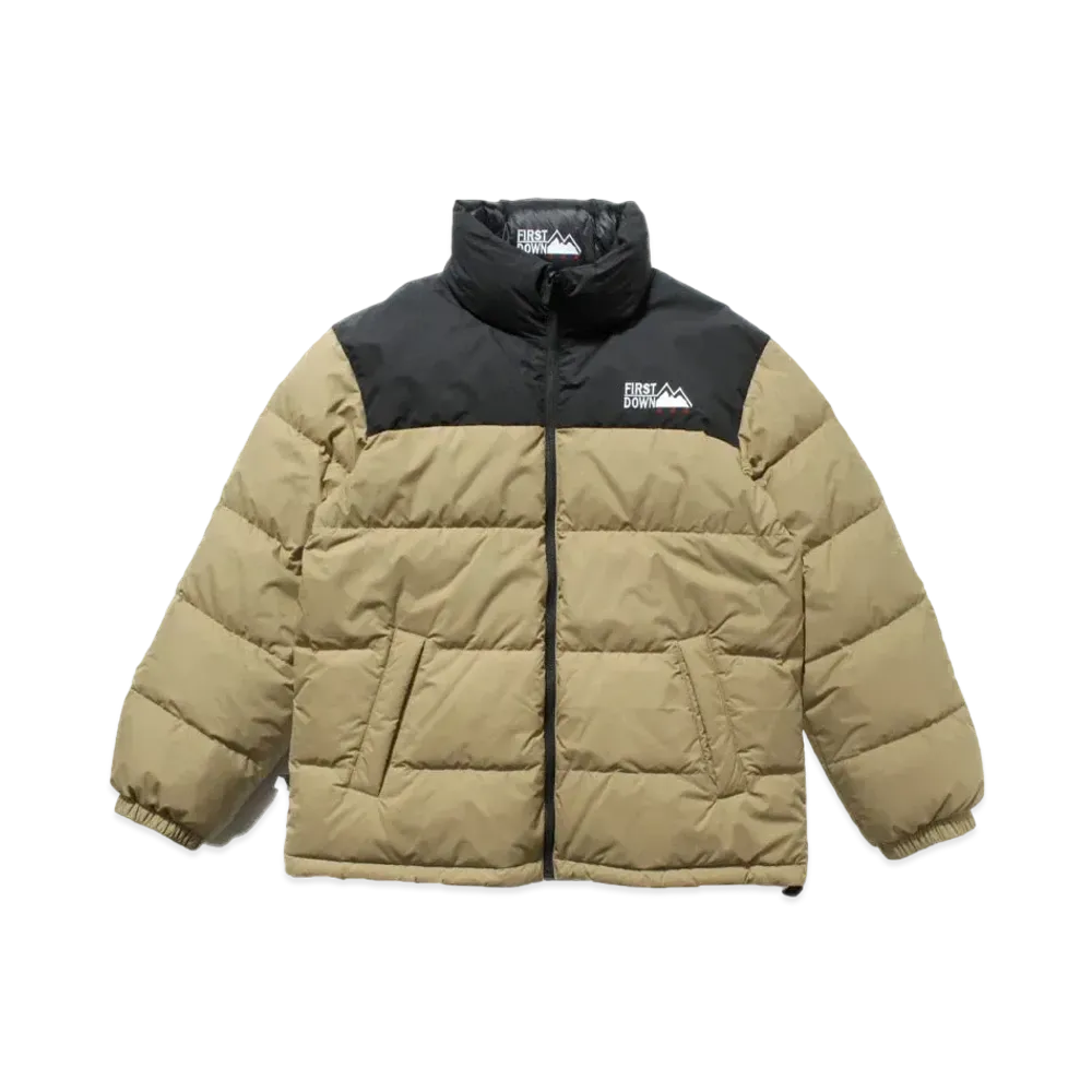FIRST DOWN REVERSIBLE DOWN JACKET "Champagne Beige/Black"