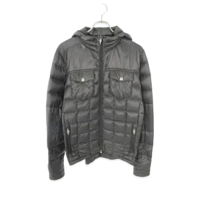 Chrome Hearts 2D2F Hooded Cross Ball Button Nylon Down Jacket "Black"