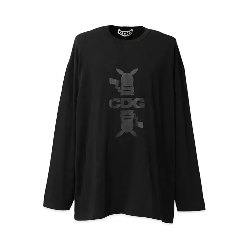 Comme des Garcons Pokemon Oversized Long Sleeved T-Shirt "Black"