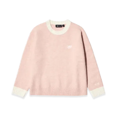 Uniqlo x KAWS Winter Kids Souffle Yarn Crewneck Sweater "Pink"