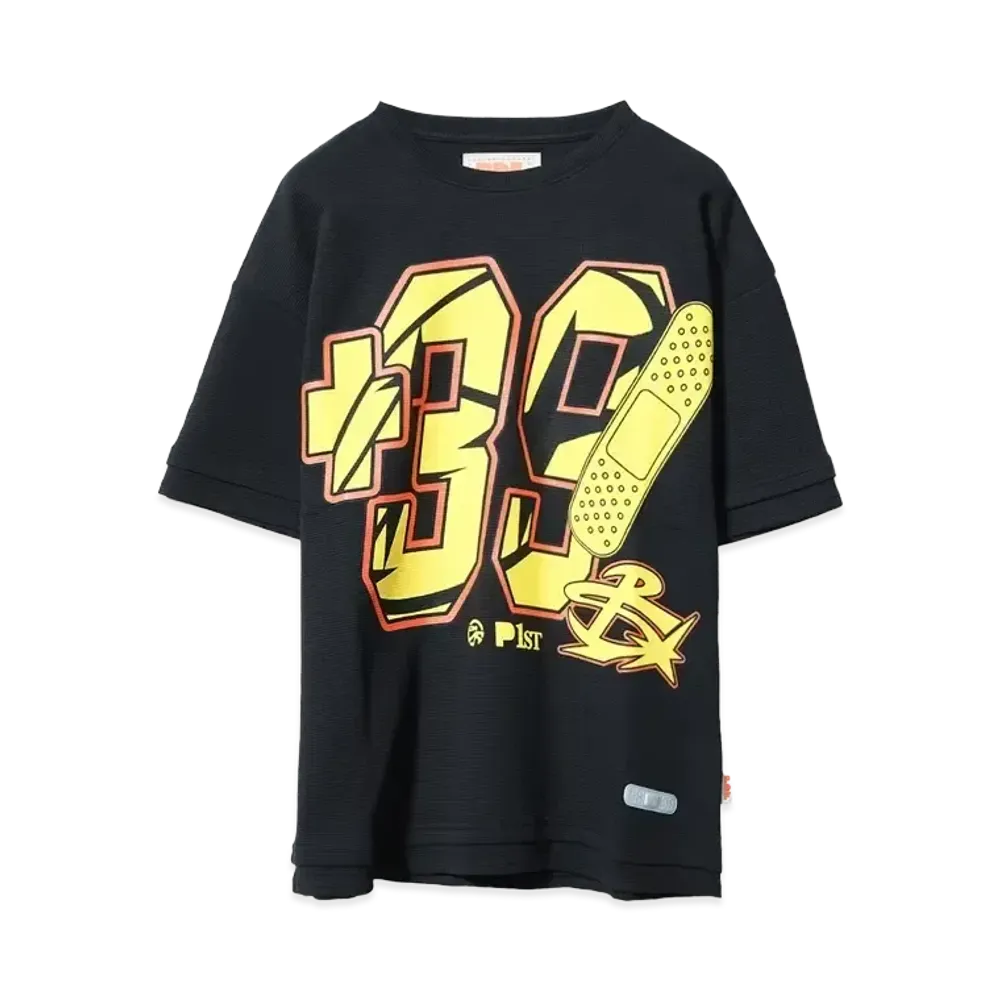 PDF 39 WAFFLE TEE (DOM46 WAFFLE) "BLACK+YELLOW39"