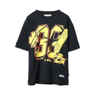 PDF 39 WAFFLE TEE (DOM46 WAFFLE) "BLACK+YELLOW39"
