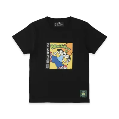 WIND AND SEA x Parappa The Rapper Kids Parappa Cover Tee "Black"