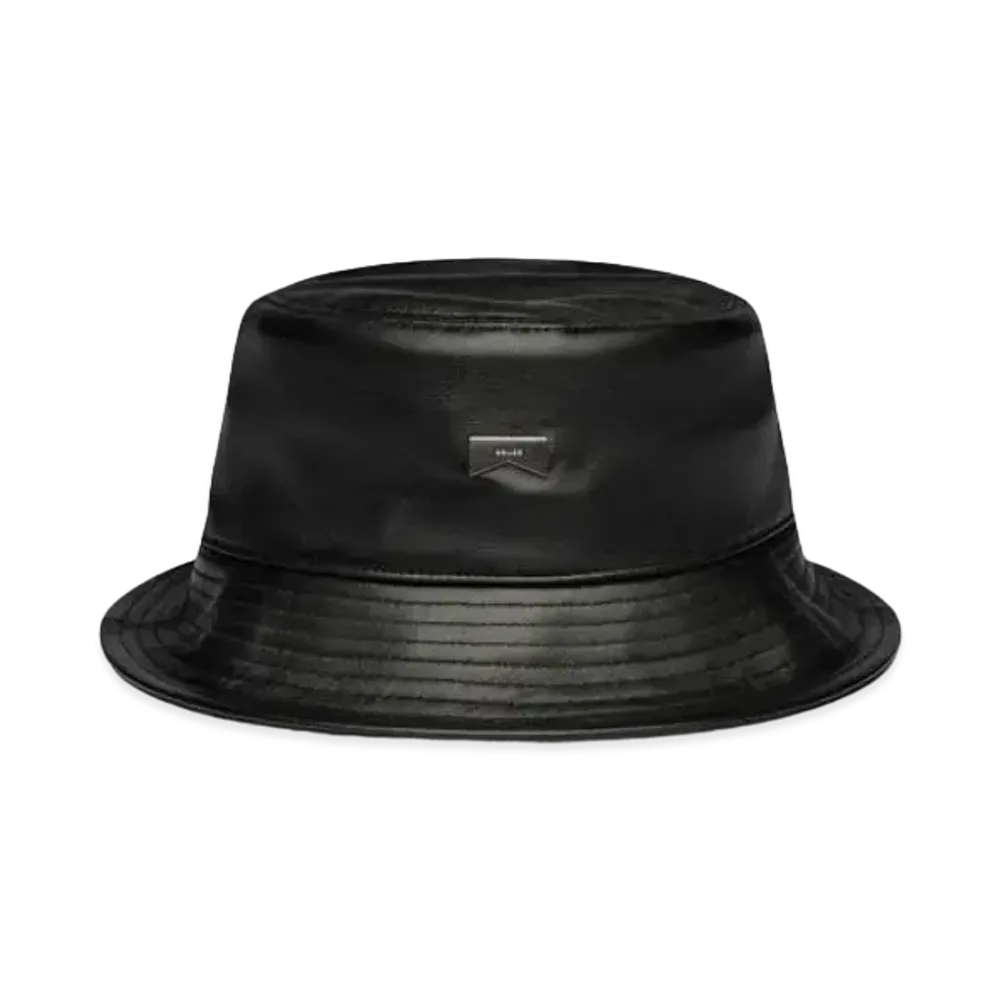 RHUDE Leather Bucket Hat "Black"