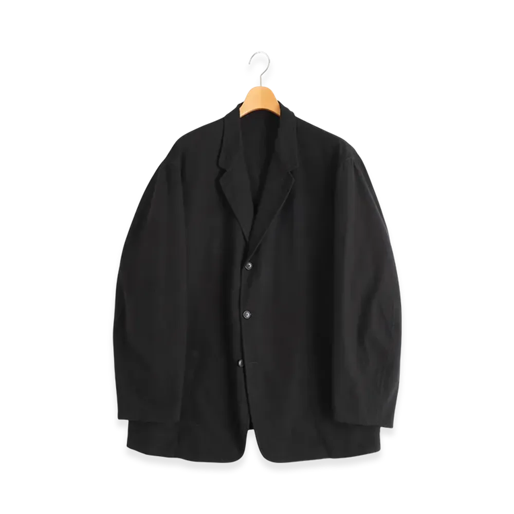 COMOLI Cotton Flannel Jacket "Black"