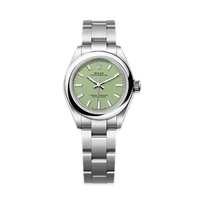 ROLEX Oyster Perpetual 28mm Oystersteel 276200 "Pistachio"