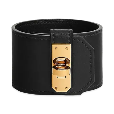 Hermes Kelly Twist Bracelet Large Model "Noir/Gold"