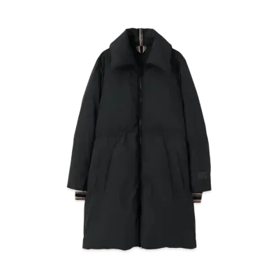 Paul Smith Women's Signature Stripe Long Down Coat "Black"