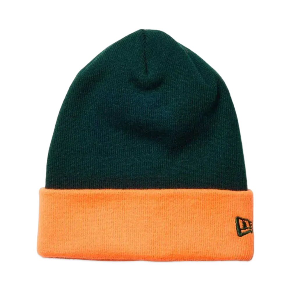 NEW ERA Powered by GORO NAKATSUGAWA (MIN-NANO) Basic Cuff Knit "British Green/Neon Orange"