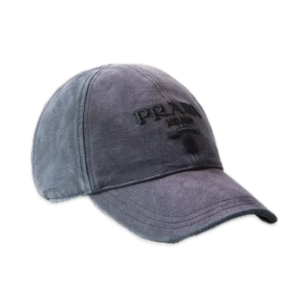 PRADA Canvas Baseball Cap "Navy"