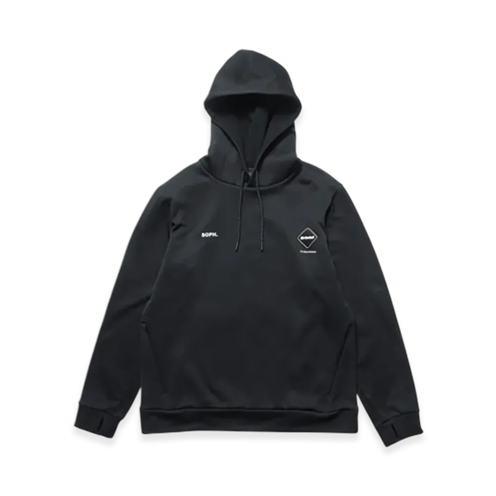 F.C.Real Bristol Stretch Fleece Hoodie "Black"