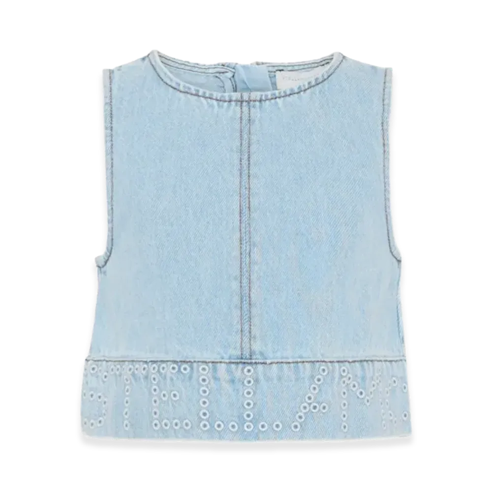 STELLA McCARTNEY Kids Sleeveless Top "Blue"