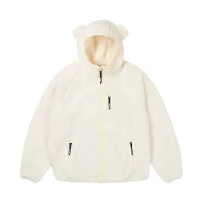 PALACE Teddy Fleece Jacket "Soft White"
