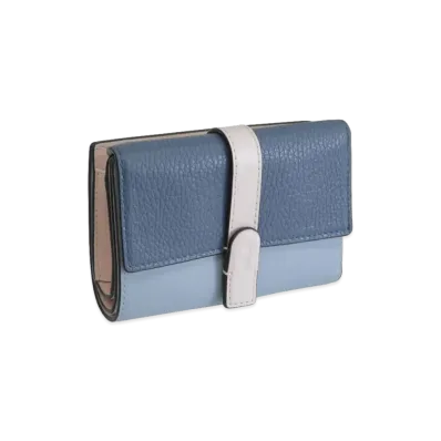 FURLA Grazia M Compact Wallet W Zip "Blue"