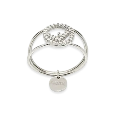 FENDI F Is Fendi Ring "Silver"