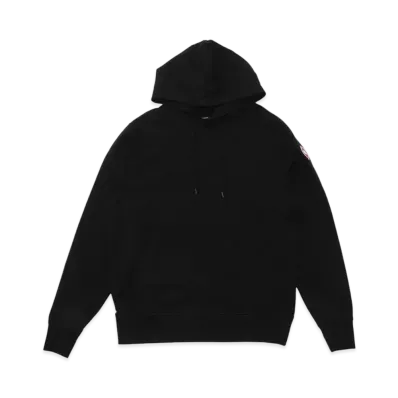 CANADA GOOSE Arctic Tok Logo Wool Knit Hat "Balck"