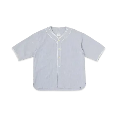 visvim Dugout S/S Seersucker "Blue"