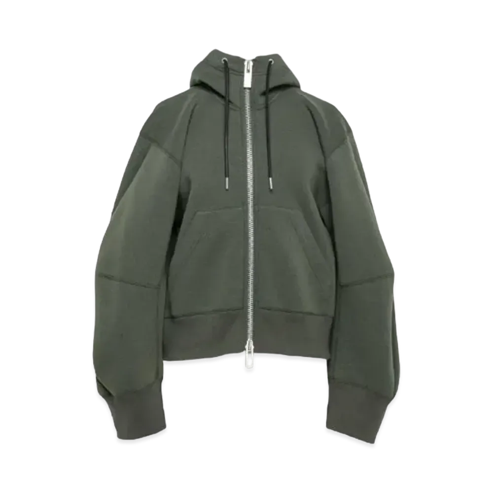 sacai Sponge Sweat Hoodie "Khaki"