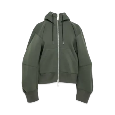 sacai Sponge Sweat Hoodie "Khaki"