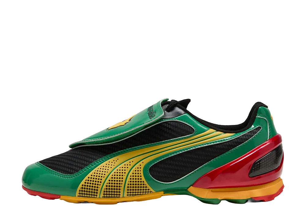 Ahluwalia × Puma V-S1 "Archive Green/Yellow Sizzle/PUMA Black/Candy Apple"