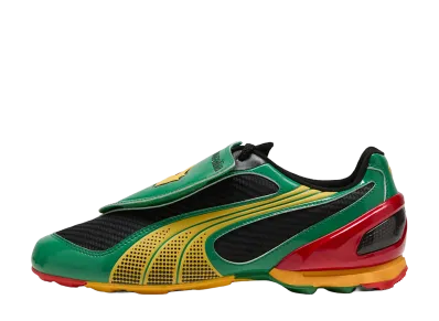 Ahluwalia × Puma V-S1 "Archive Green/Yellow Sizzle/PUMA Black/Candy Apple"