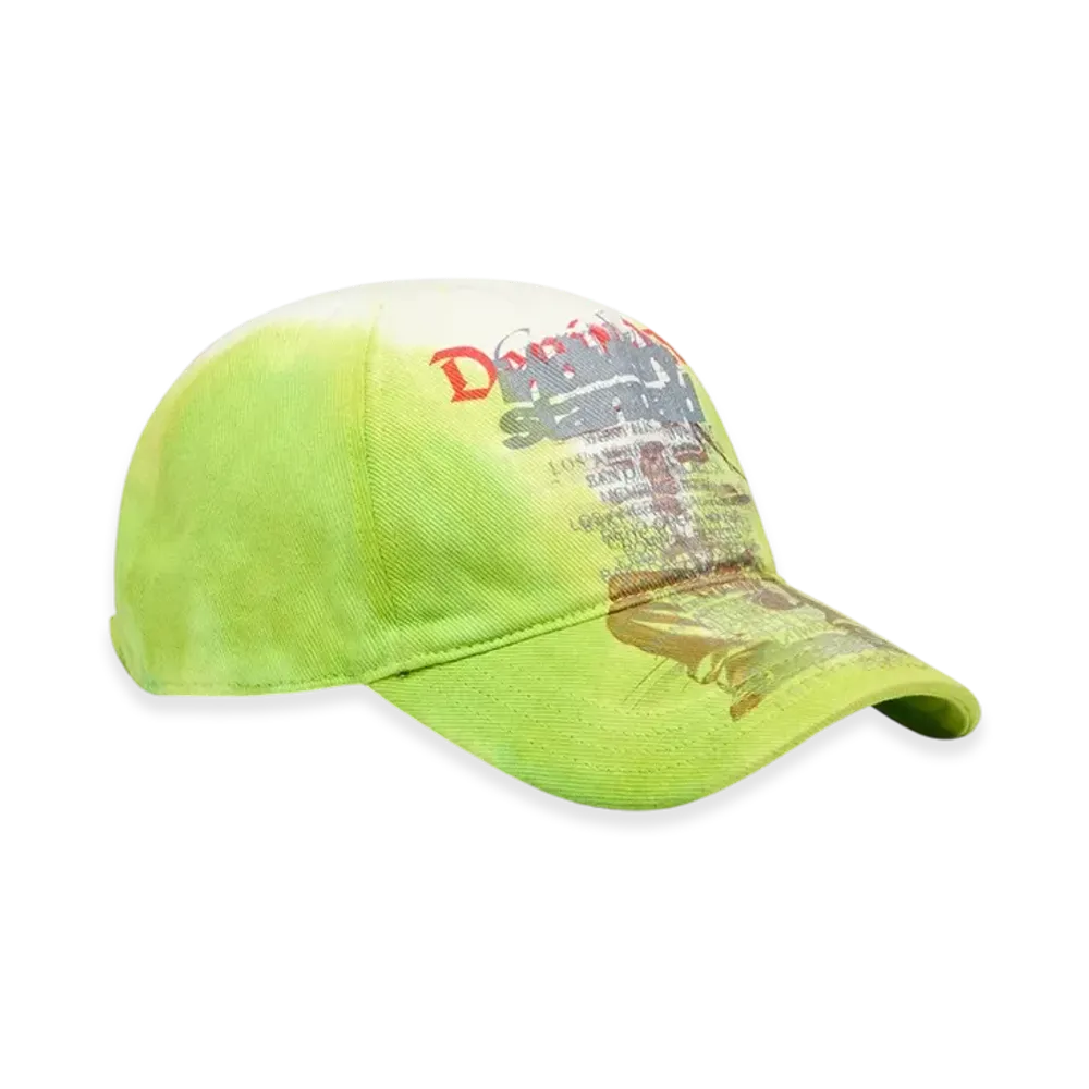 Diesel C-Hris Baseball Cap With Bandana Prints "Neon Green"