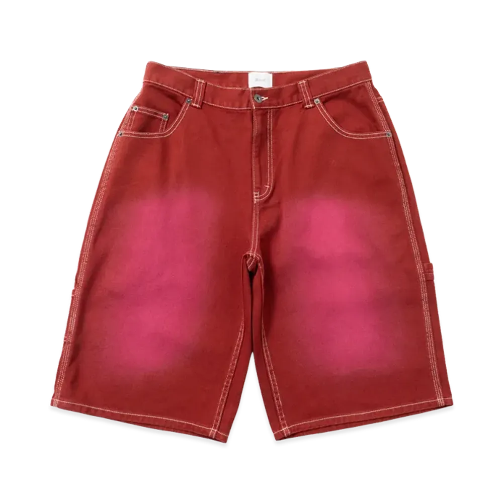 BLESS U Denim Half Pants "Red"