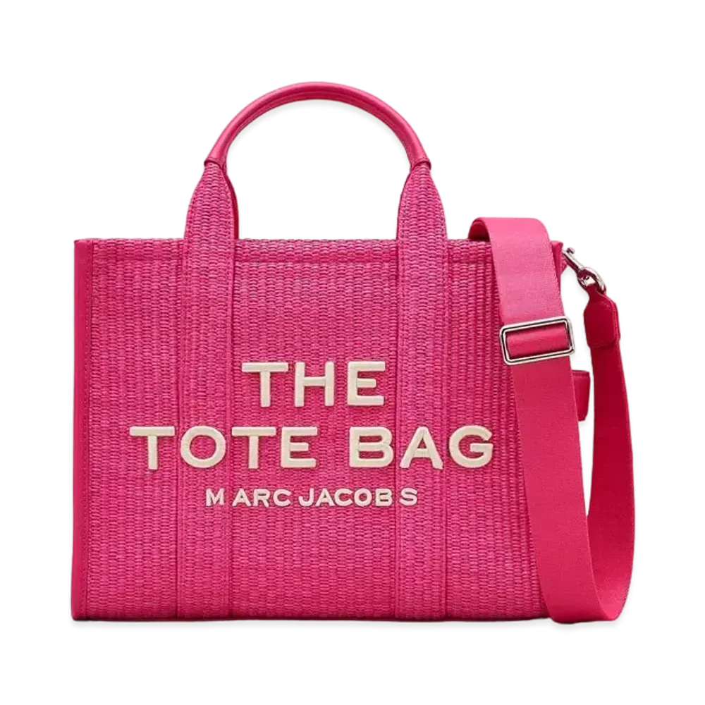 Marc Jacobs The Woven Tote Bag Medium "Hot Pink"