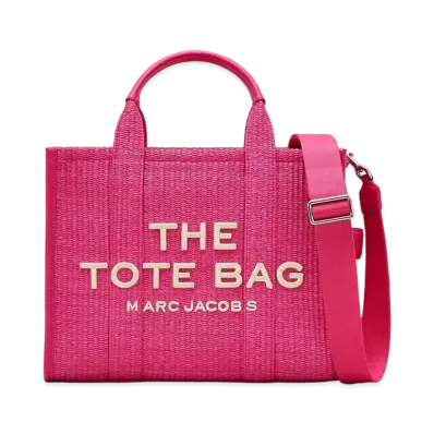 Marc Jacobs The Woven Tote Bag Medium "Hot Pink"