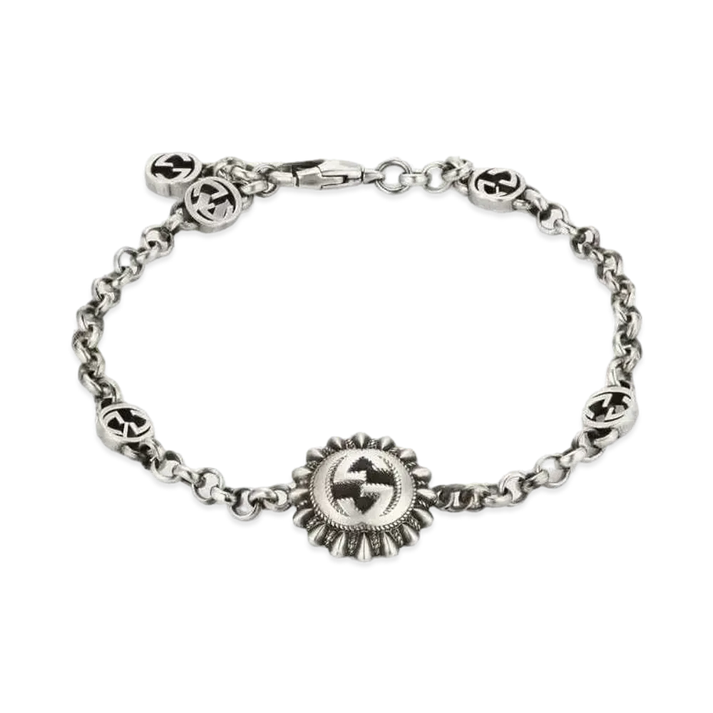 GUCCI Interlocking G Bracelet "Silver"