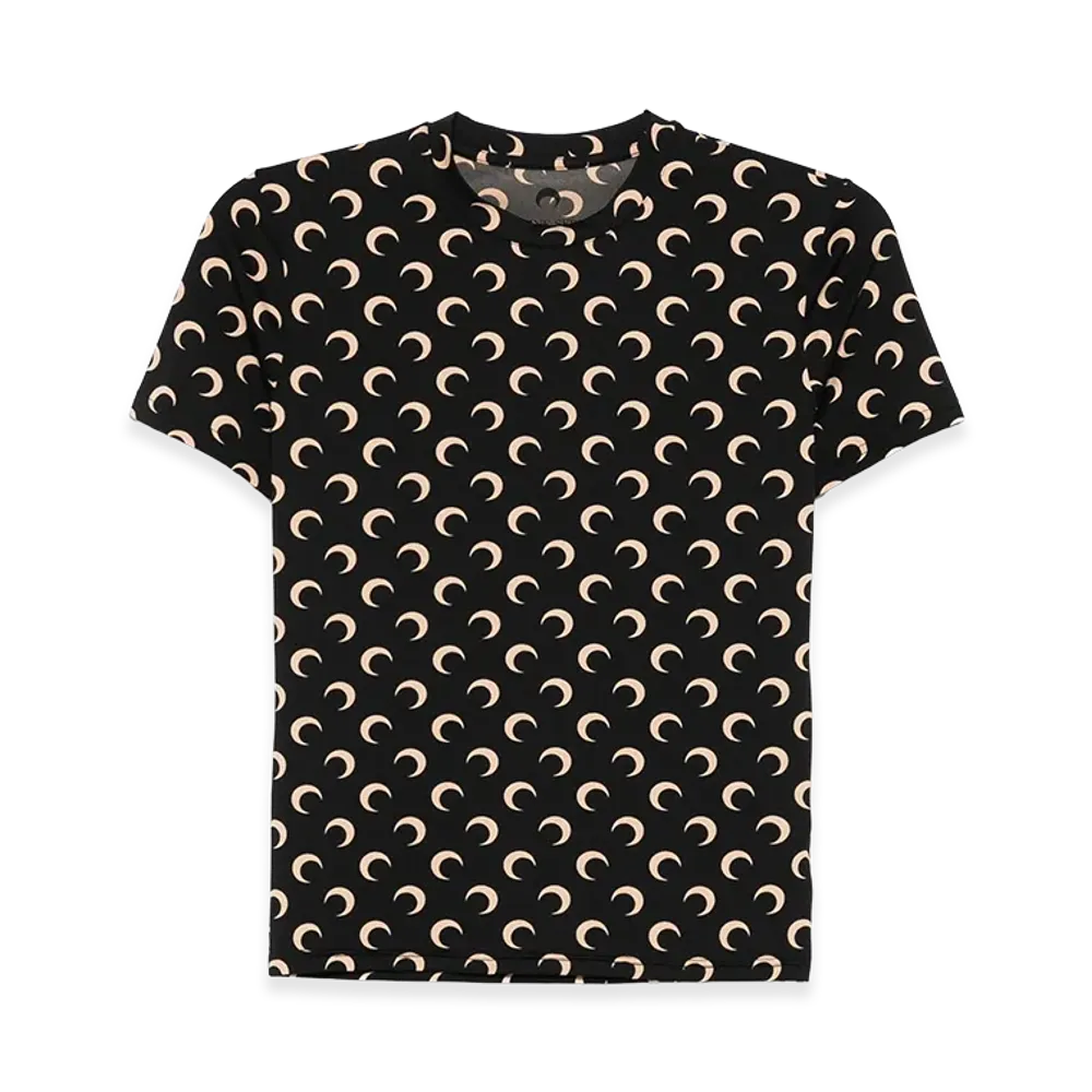 Marine Serre T-Shirts "Black"