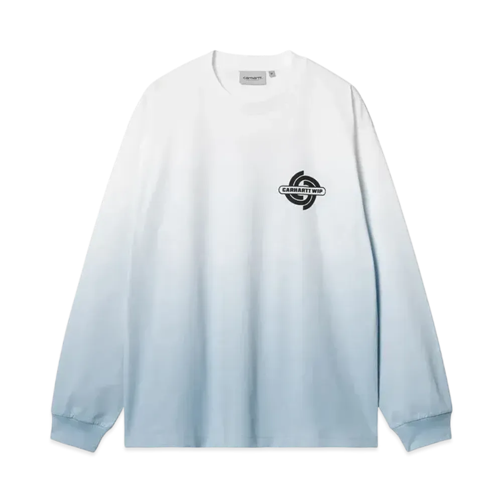 Carhartt WIP L/S Light Work T-Shirt "White/Bluebird(Dip Dye)"
