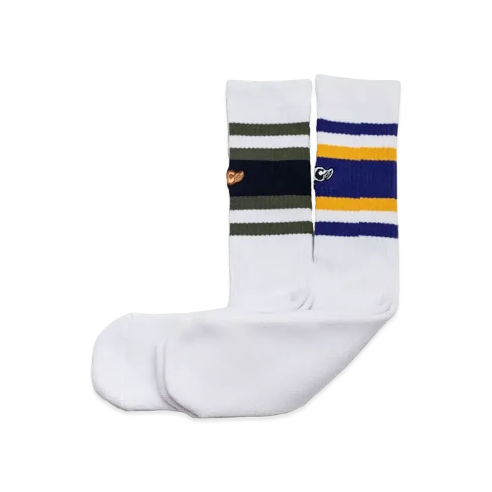 Subculture Sc 2Pack Skate Sox "Yellow/Purple"
