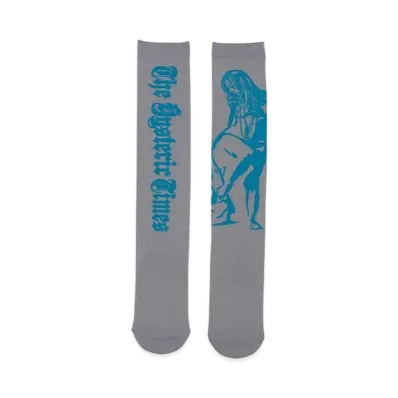 HYSTERIC GLAMOUR Hysteric Times Sheer High Socks "Gray"
