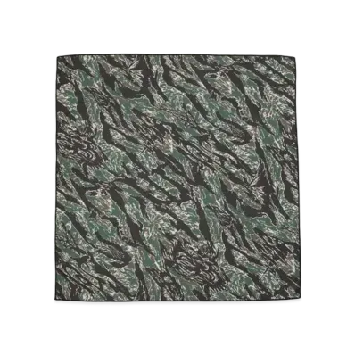 BEAMS T Evisen Skateboards x Takadaongakuseisakujimusho / Super Dry Tiger Scarf "Camo"