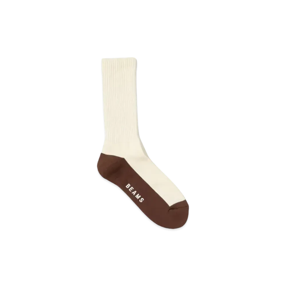 BEAMS Switch Bottom Socks "Beige"