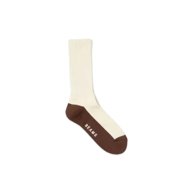 BEAMS Switch Bottom Socks "Beige"