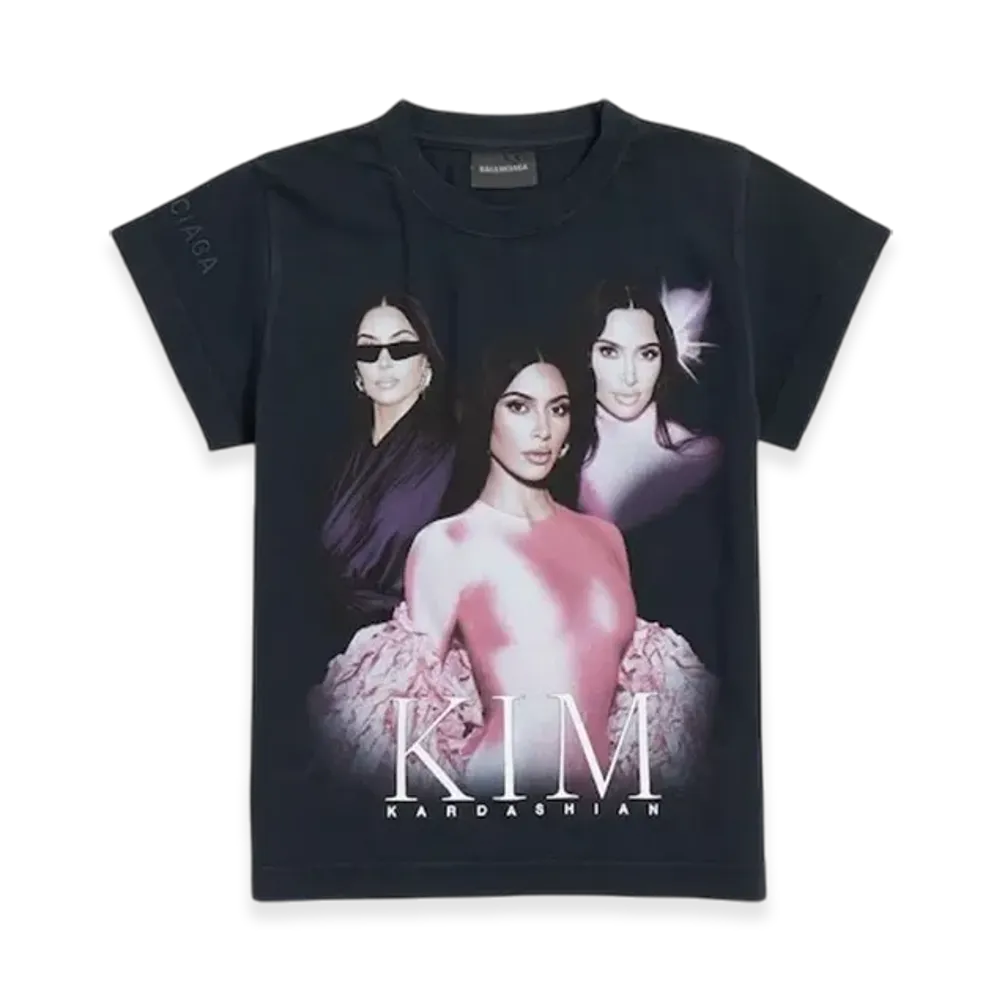 BALENCIAGA Kim K Shrunk T-Shirt "Black"