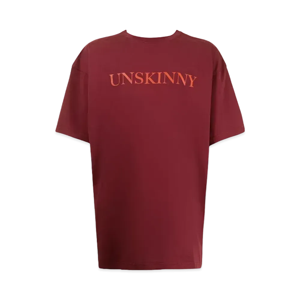 VETEMENTS Unskinny Print Tee "Bordeaux"