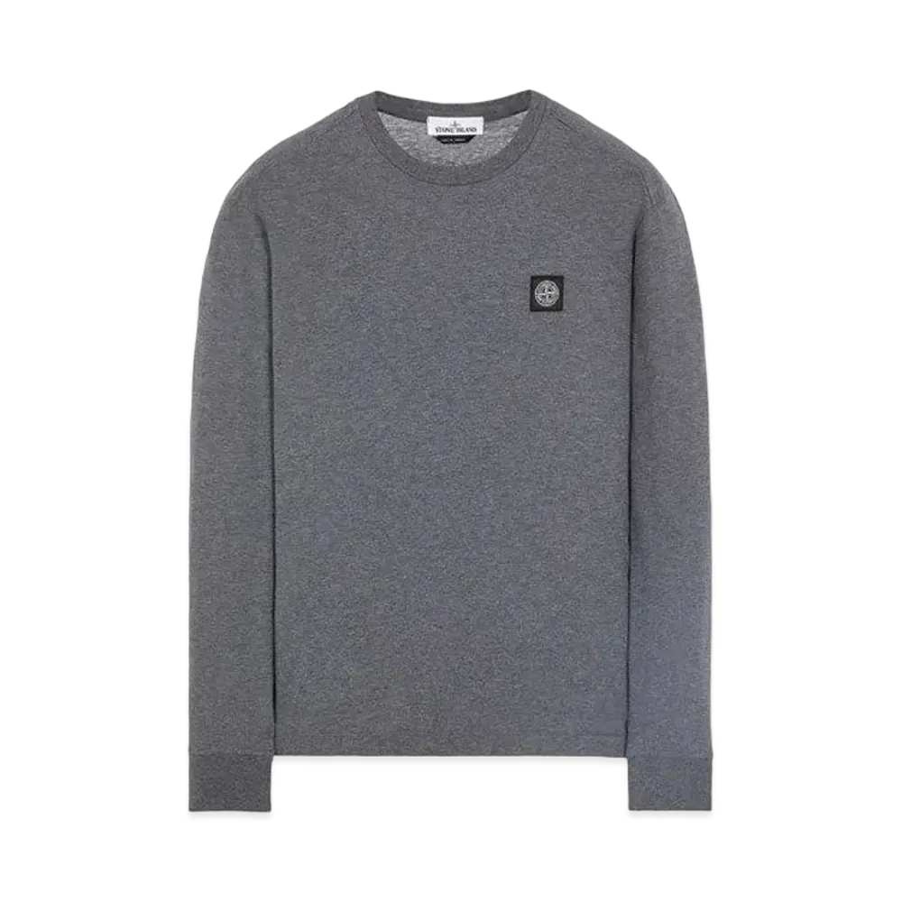 Stone Island 22713 60/2 COTTON JERSEY_SLIM FIT "Dark Grey Malange"