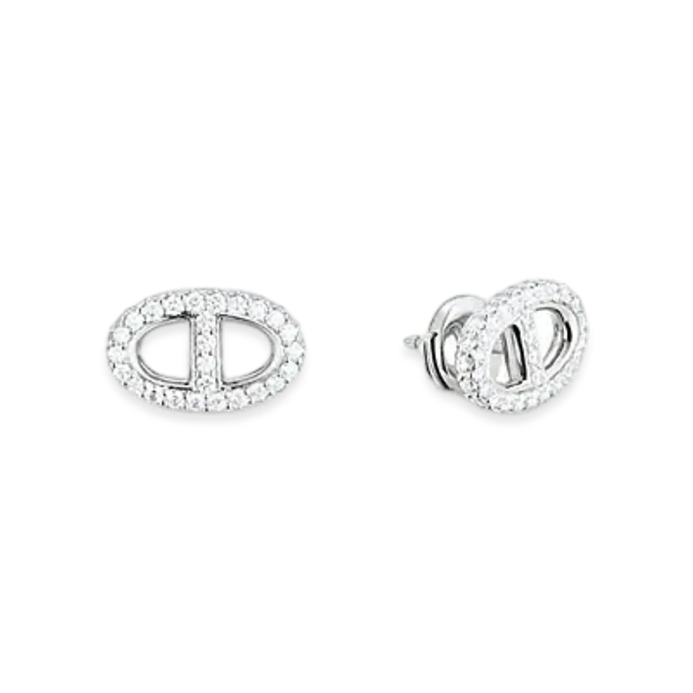 Hermes New Farandole Earrings "White Gold/Diamond"