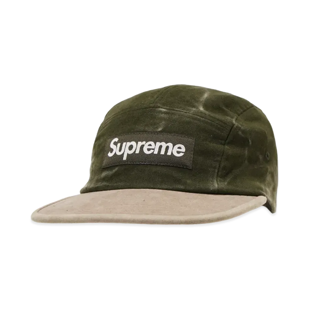 Supreme 2-Tone Moleskin Camp Cap "Dark Olive"